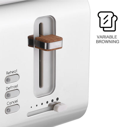 محمصة خبز كهربائية أوتوماتيكية لشريحتين، الأكثر مبيعًا، مزودة بوظيفة إذابة الثلج، محمصة خبز منبثقة، بيع بالجملة، 900 واط