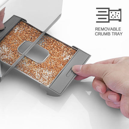 محمصة خبز كهربائية أوتوماتيكية لشريحتين، الأكثر مبيعًا، مزودة بوظيفة إذابة الثلج، محمصة خبز منبثقة، بيع بالجملة، 900 واط