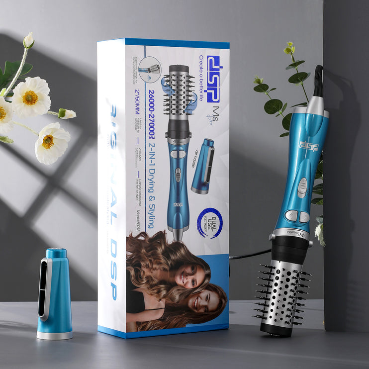 DSP HOT SALE, 1200W Turbo 2-in-1 Hot Air Styler W/ Rotating Brush + Blow Dryer | 3-Temp + Cold Air Modes & Keratin-Shield Tech