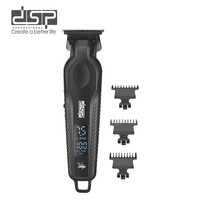 Dsp Hair Trimmer: 7500rpm, 1500mah Battery, Ceramic + Powder Metallurgy Blade, Lcd Display 91675
