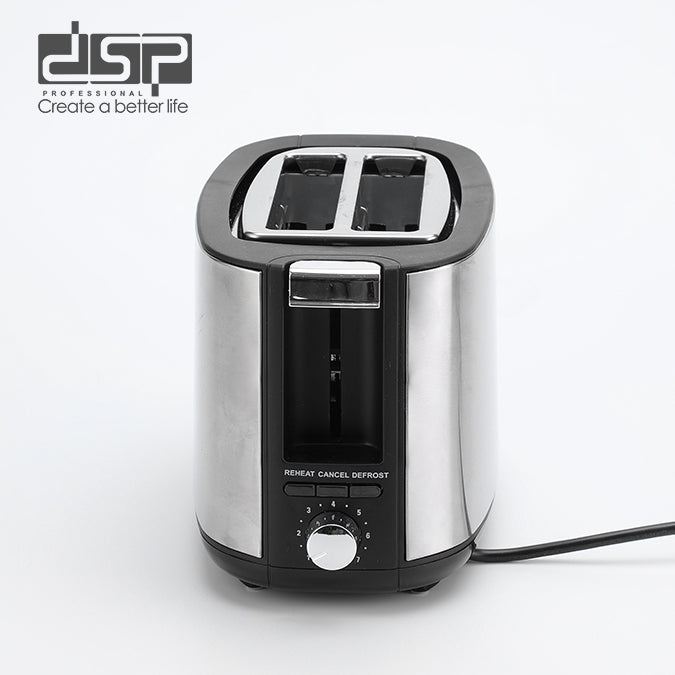 Dsp 2-slice Toaster: 750w High Power, 7 Temp Settings, Auto Pop-up & More For Easy Toasting Kc2048