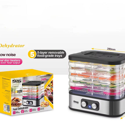 Dsp KA9011 Food Dehydrator 240W Stainless Steel