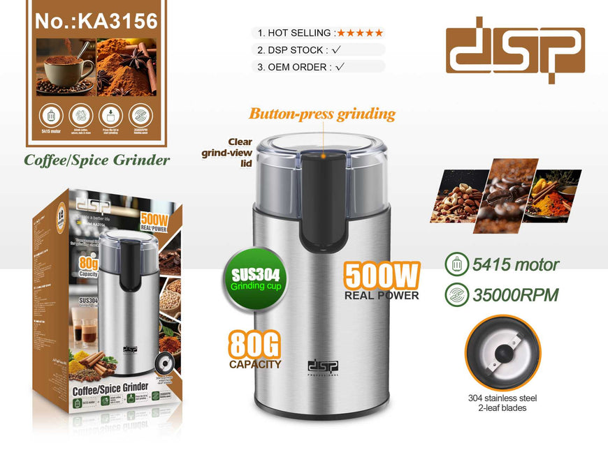 DSP Coffee grinder – KA3156 / 500W / 80g / 35000RPM