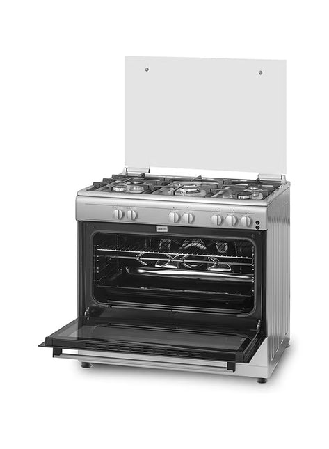 Wolf Power 5 Burner Gas Cooker 60 x 90 cm ,1 year Warranty WCR950CI Silver