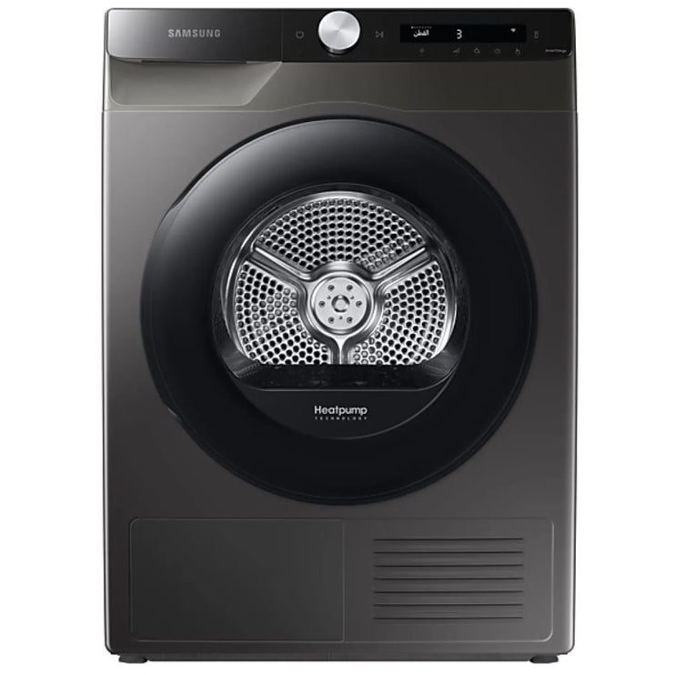 Samsung 8 Kg Front Load Dryer, Heat Pump, AI Control, A+++ Energy Efficiency, Reversible Door, Color Inox Silver – Model – DV80T5220AX – 1 Year Warranty