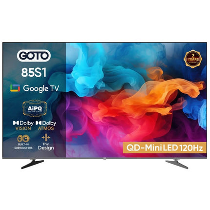 GOTO 85inch G85S1 QD Mini LED 4K Google Television (2026 Model) – G85GQMU1SD120