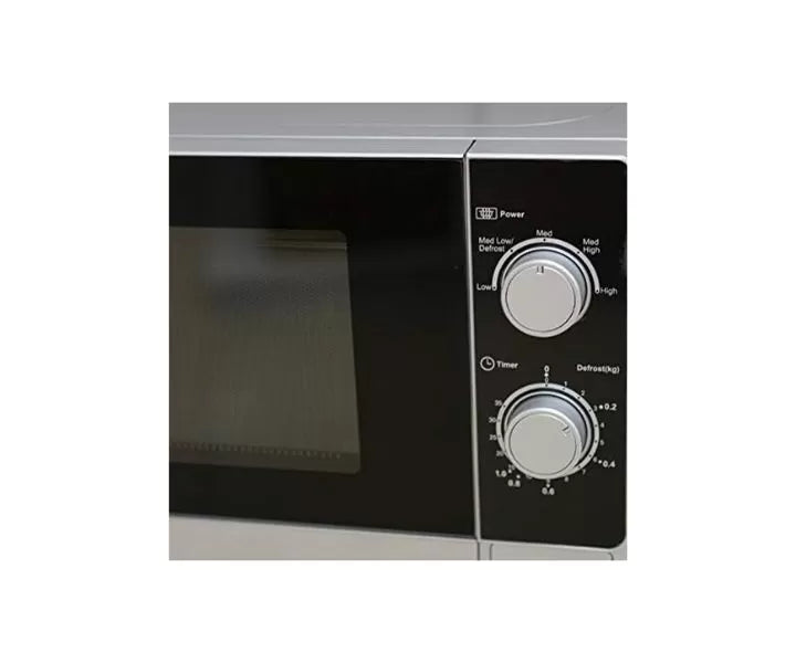 Sharp 20 Liters Microwave Oven, Defrost Function, 800 Watts, Color Black/Silver Model – R20CT(S) – 1 Year Warranty.