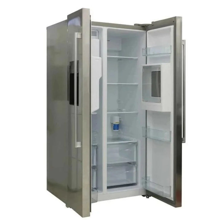 Daewoo 541 Liter Side By Side Refrigerator, Water Dispenser, No Frost, Color Silver Model – FRN-X24FS