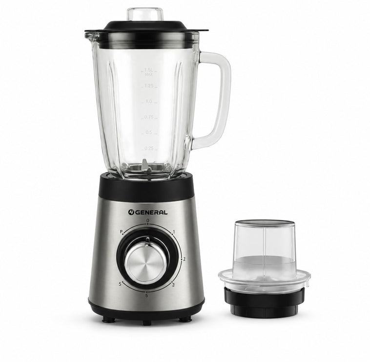 O General Blender Stainless Steel body with glass jug 500W/1.5L