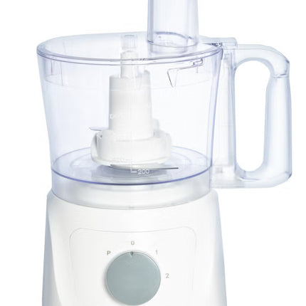 معالج طعام أدميرال مع التقطيع والتقطيع S-شفرة، عجن، صفيحة خفق، عصارة وخلاط 1.5 L 800 واط ADFP9081 أبيض