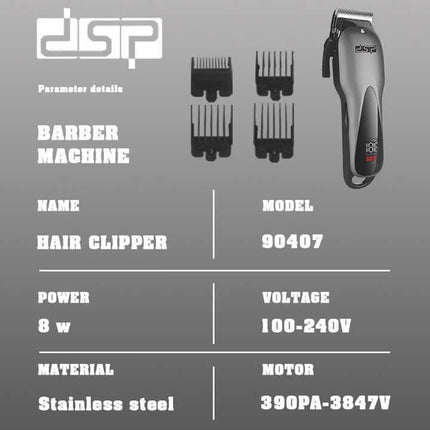 DSP hair and facial hair trimmer model 90407