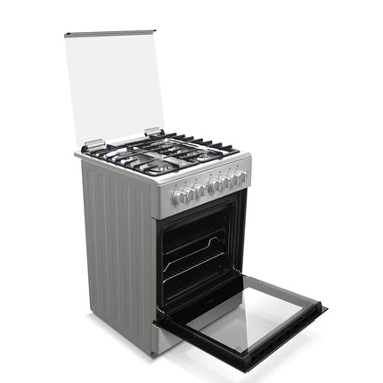 موقد هاير HCR6060GT1 مقاس 60 سم، مصنوع من الفولاذ المقاوم للصدأ، بأربعة شعلات