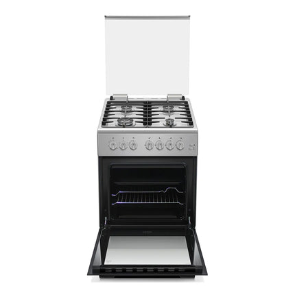 موقد هاير HCR6060GT1 مقاس 60 سم، مصنوع من الفولاذ المقاوم للصدأ، بأربعة شعلات
