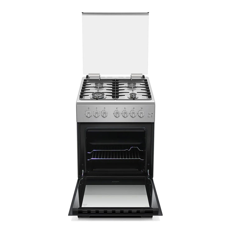 موقد هاير HCR6060GT1 مقاس 60 سم، مصنوع من الفولاذ المقاوم للصدأ، بأربعة شعلات