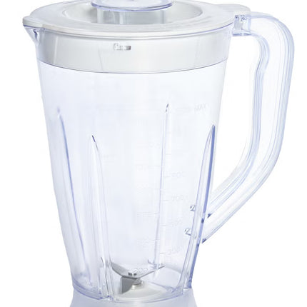 معالج طعام أدميرال مع التقطيع والتقطيع S-شفرة، عجن، صفيحة خفق، عصارة وخلاط 1.5 L 800 واط ADFP9081 أبيض