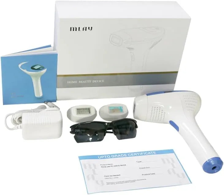 MLAY T3 IPL Hair Removal Device For Women Permanent Hair Remover Device White
