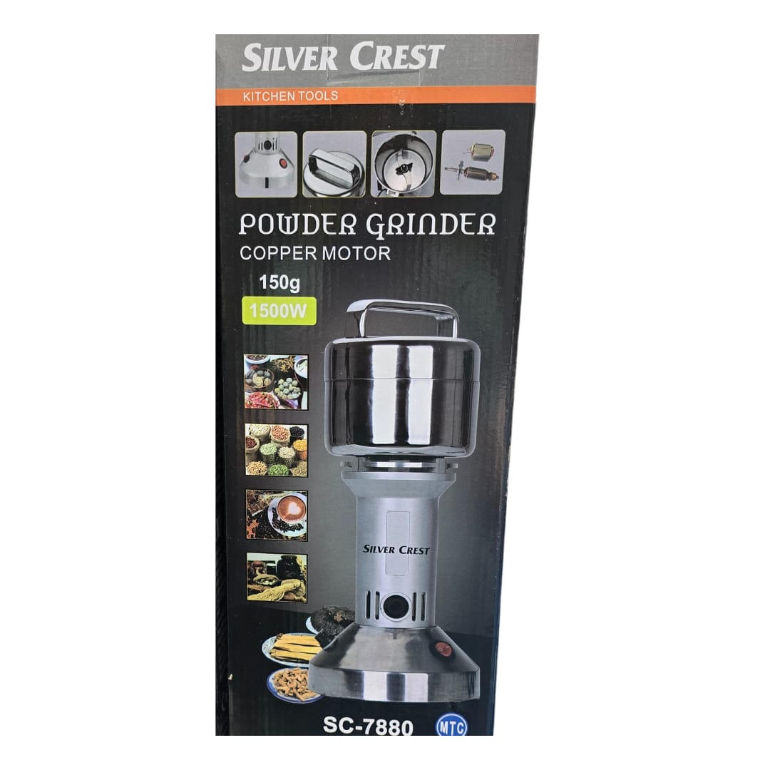 Silver Crest Powder Grinder Stainless Steel  (150G)  High-speed 1500W