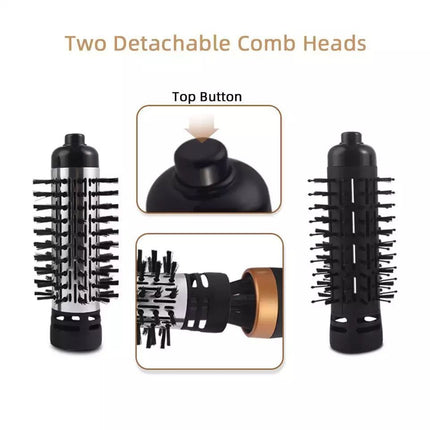 فرشاة شعر دوارة تعمل بالهواء الساخن DSP 50046A مع رأس فرشاة أيونية قابلة للفصل بقوة 900 واط