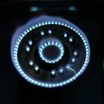 SPJ TT-GLX2003 Double Burner Gas Stove, made of tempered glass, with high heat resistance