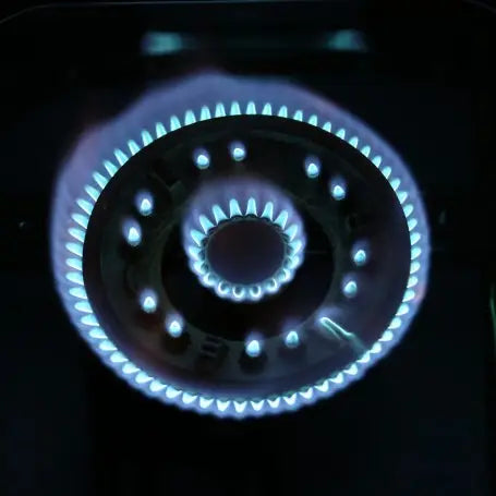 SPJ TT-GLX2003 Double Burner Gas Stove, made of tempered glass, with high heat resistance