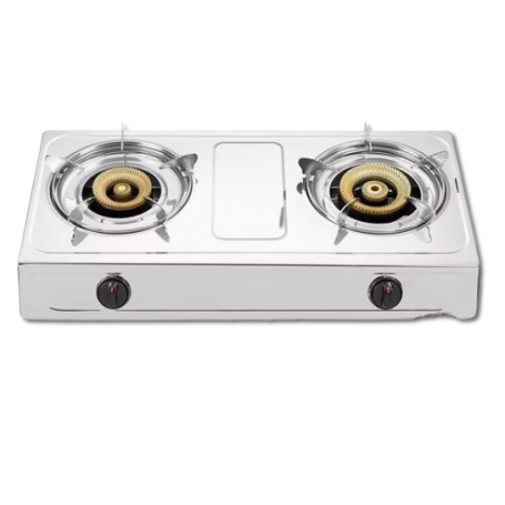 SPJ TT-SSX2002 Double Burner Gas Stove in Durable Stainless Steel