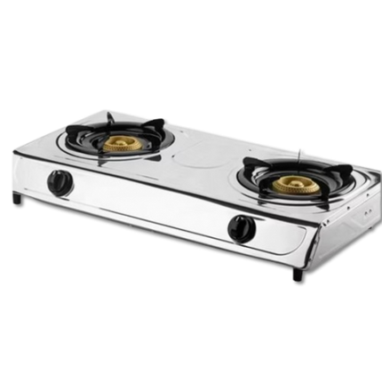 موقد غاز مزدوج الشعلة من طراز SPJ TT-SSX2002 مصنوع من الفولاذ المقاوم للصدأ المتين