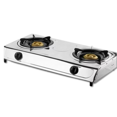 SPJ TT-SSX2002 Double Burner Gas Stove in Durable Stainless Steel