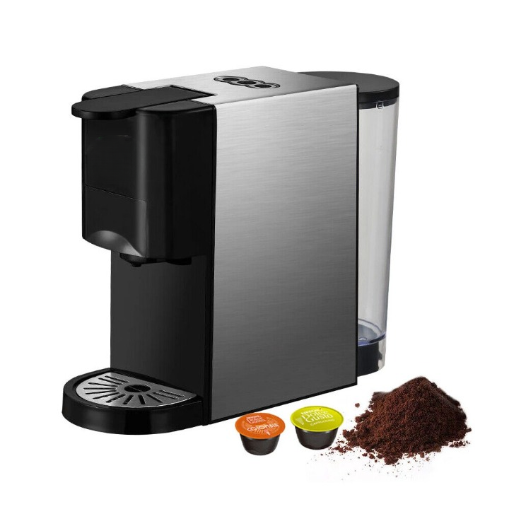 SAYONA - Multi Capsule Coffee Machine | 3 in 1 - Nespresso , Dolce Gusto , Coffee Powder | Capacity - 0.6 L 1 year warranty سايونا - ماكينة تحضير القهوة متعددة الكبسولات | 3 في 1 - نسبرسو، دولتشي غوستو، مسحوق القهوة | السعة - 0.6 لتر ضمان لمدة سنة