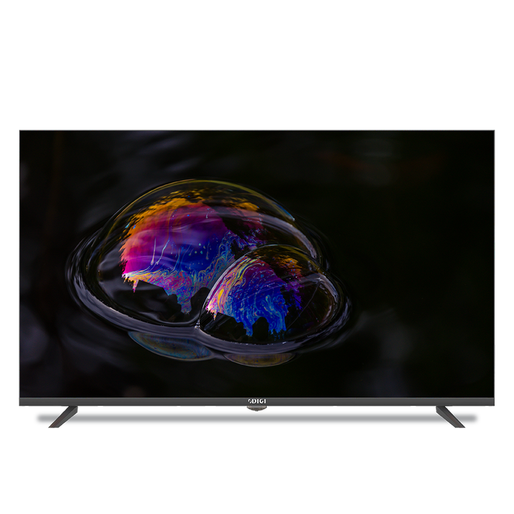 شاشة DIGI مقاس 43 بوصة - FHD LED، تصميم بدون إطار، تباين ديناميكي، جهاز استقبال مدمج، HDMI/USB