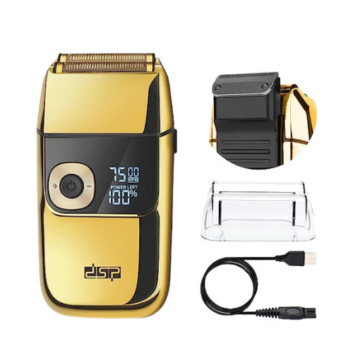 DSP Electric 2 in 1 Double Razor Bald Shavers for Men with Precision Trimmer, 3 Speed, LED Digital Display 60111