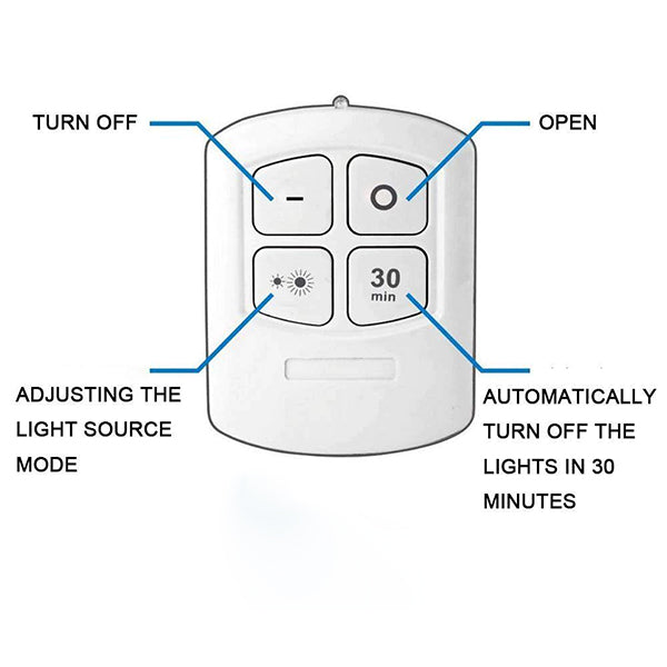 Remote Control 3W Cob Light LED Wireless Bedroom Lights جهاز التحكم عن بعد 3 أضواء غرفة نوم لاسلكية