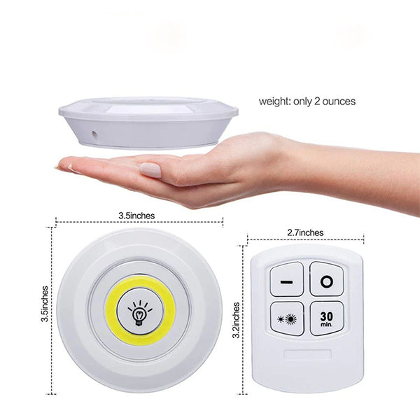 Remote Control 3W Cob Light LED Wireless Bedroom Lights جهاز التحكم عن بعد 3 أضواء غرفة نوم لاسلكية