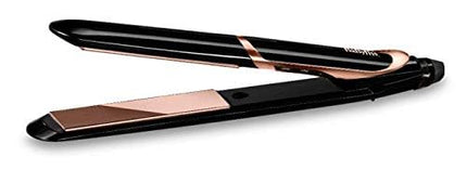 BaByliss Bronze Shimmer Hair Straightener | Fast Heat-up With Tourmaline-ceramic Coated Plates | 6 Digital Heat Settings 140°C - 235°C | Ionic Frizz Control & Auto Shut Off | ST391SDE (Black)