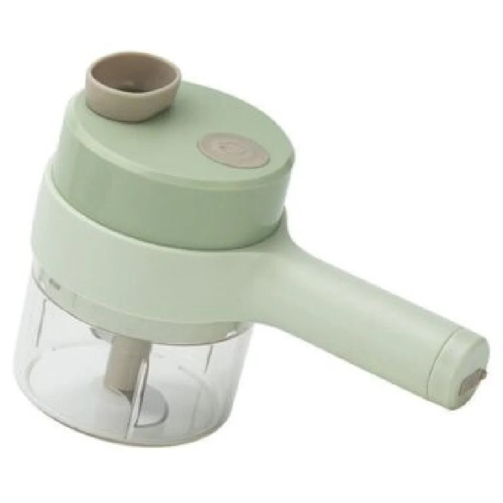 4 in 1 Handheld Electric Vegetable Cutter Set - Wireless Food Processor, Electric Vegetable Chopper