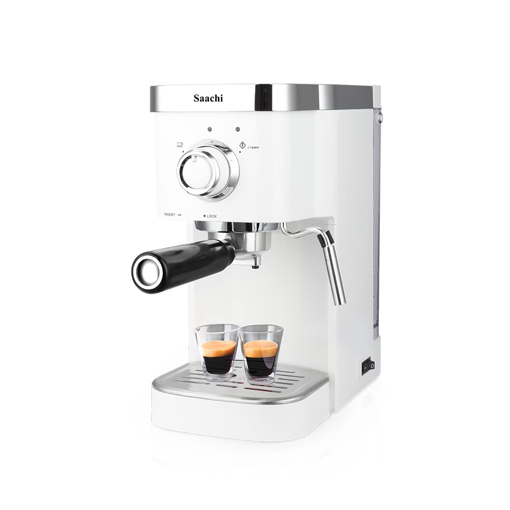 Saachi Capsule Coffee Machine NL-COF-7061-WH With 20 Bar Pressure Pump