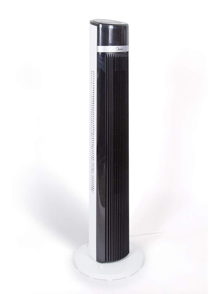 Midea Tower Fan with Multifunction Remote Control, 3 Wind modes-Natural مروحة على شكل برج من ميديا، اسود، 5.5 كغم
