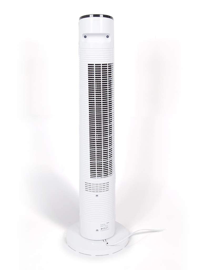 Midea Tower Fan with Multifunction Remote Control, 3 Wind modes-Natural مروحة على شكل برج من ميديا، اسود، 5.5 كغم