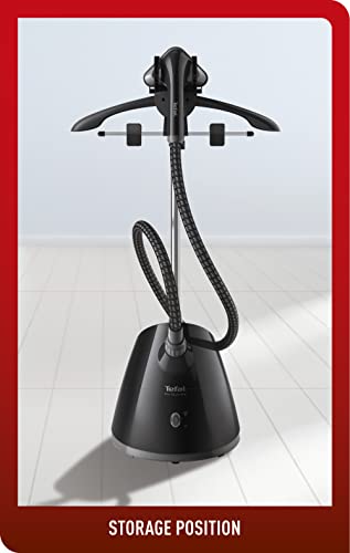 TEFAL Pro Style One Upright Garment Steamer, 1.3 Litre, 1650-1960 Watts, Black, Plastic, 1 year warranty تيفال مكواة بخار عمودية للملابس من برو ستايل ون، 1.3 لتر، 1650-1960 واط
