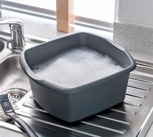 Addis 8 Litre Small Rectangular Bowl, Metallic Silver  اديس وعاء مستطيل صغير سعة 8 لتر، فضي معدني