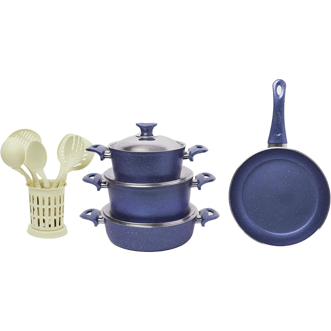 Regal IN HOUSE | Granite Cookware Non Sticking Pots and Pans Set of 13 pieces