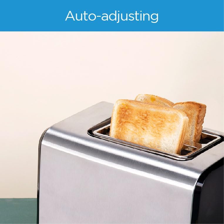 Midea Toaster 2 Slots, 950W With Adjustable Browning Control, Removable Crumb Tray, Automatic Pop Up, Defrost, Warm, Cancel, Auto Power Cut Off Function, 7 Level Settings - MT-RW2L20W