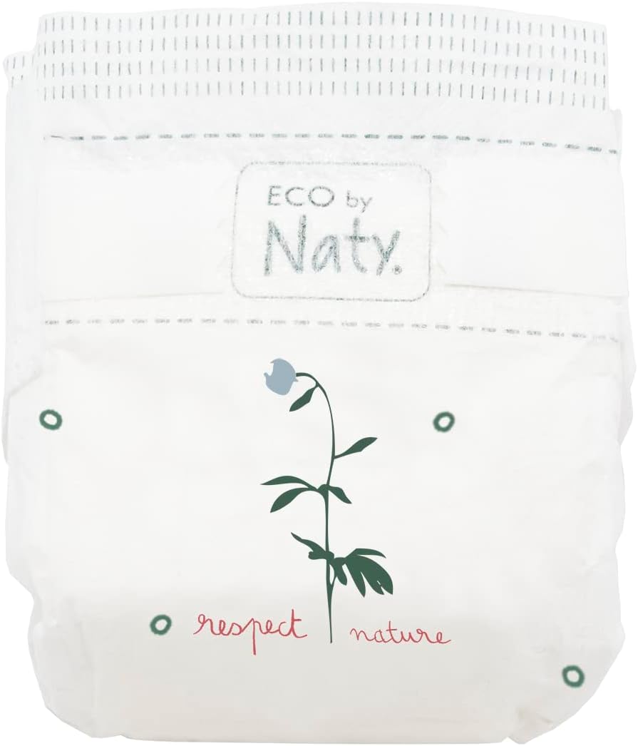 Eco by Naty Newborn Baby Diapers 25 Pieces Size 0 (4.5 kg or 11 lbs)