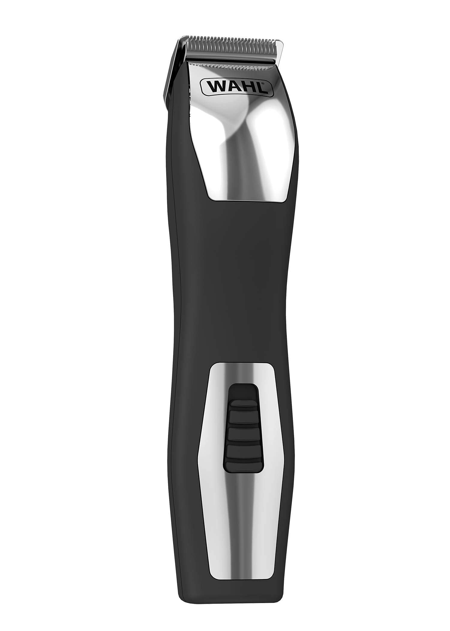 WAHL Groomsman Pro Rechargeable Grooming Kit, Multi grooming, Beard and Body Trimmer, 9 different cutting lengths beard trimmer for men, Black/Silver, 09855-1227 