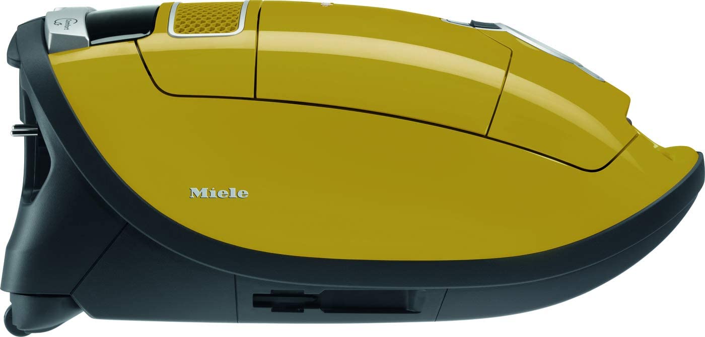 Miele Bagged Vacuum Cleaner Complete C3 Allergy With Hepa Filter, Captures 99.95% Of DUSt, Curry Yellow.
