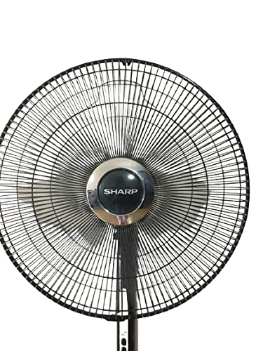 Sharp 16 Inches/40cms Blade 50 Watts Pedestal Free Standing Fan, Made In Malaysia,  شارب مروحة قائمة بذاتها 16 انش/40 سم بشفرة 50 واط، صنعت في ماليزيا