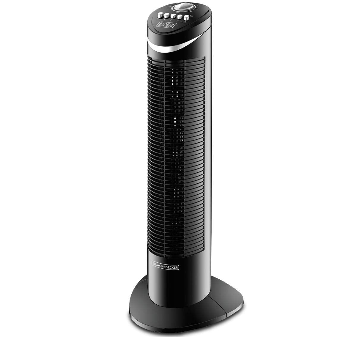 BLACK+DECKER 50W Tower Fan 3 Speeds Low/Medium/High 65°e  مروحة برجية بلاك+ ديكر 50 وات 3 سرعات منخفضة / متوسطة / عالية 65 درجة