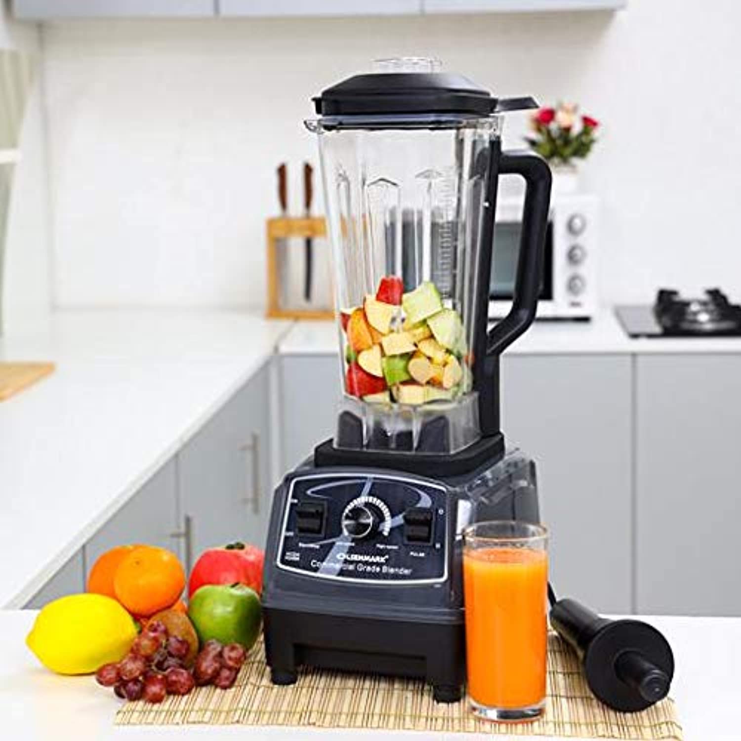 Olsenmark Heavy Duty Blender/Unbrk Jar 2L / 1500W خلاط شديد التحمل بتصميم برطمان انبرك سعة 2 لتر 1500 واط من اولسين مارك