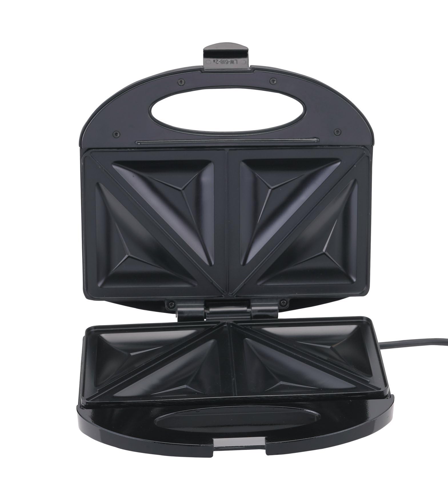 Black & Decker 600W 2 Slice Non-Stick Sandwich Maker Black 1Years Warranty بلاك أند ديكر صانعة الساندوتش 600 واط، شريحتين ضمان 1 سنة