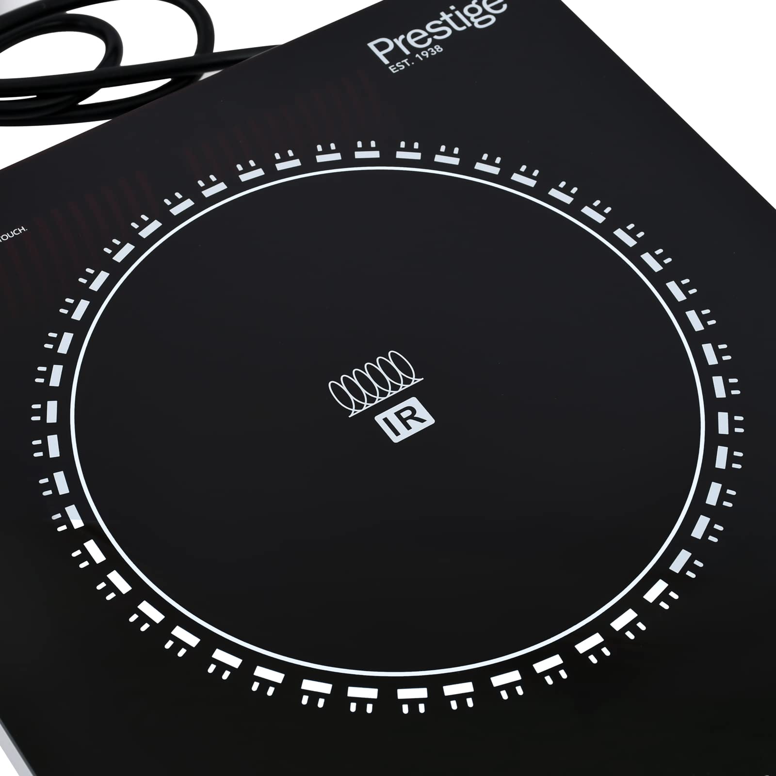Prestige Infrared Single Cooktop, 8 Digital Temp Control, Touch Control, 2000 Watts, Black  موقد فردي يعمل بالأشعة تحت الحمراء بقدرة 2000 وات، بلون أسود، ووزن 3.1 كغم، PR7505 من برستيج