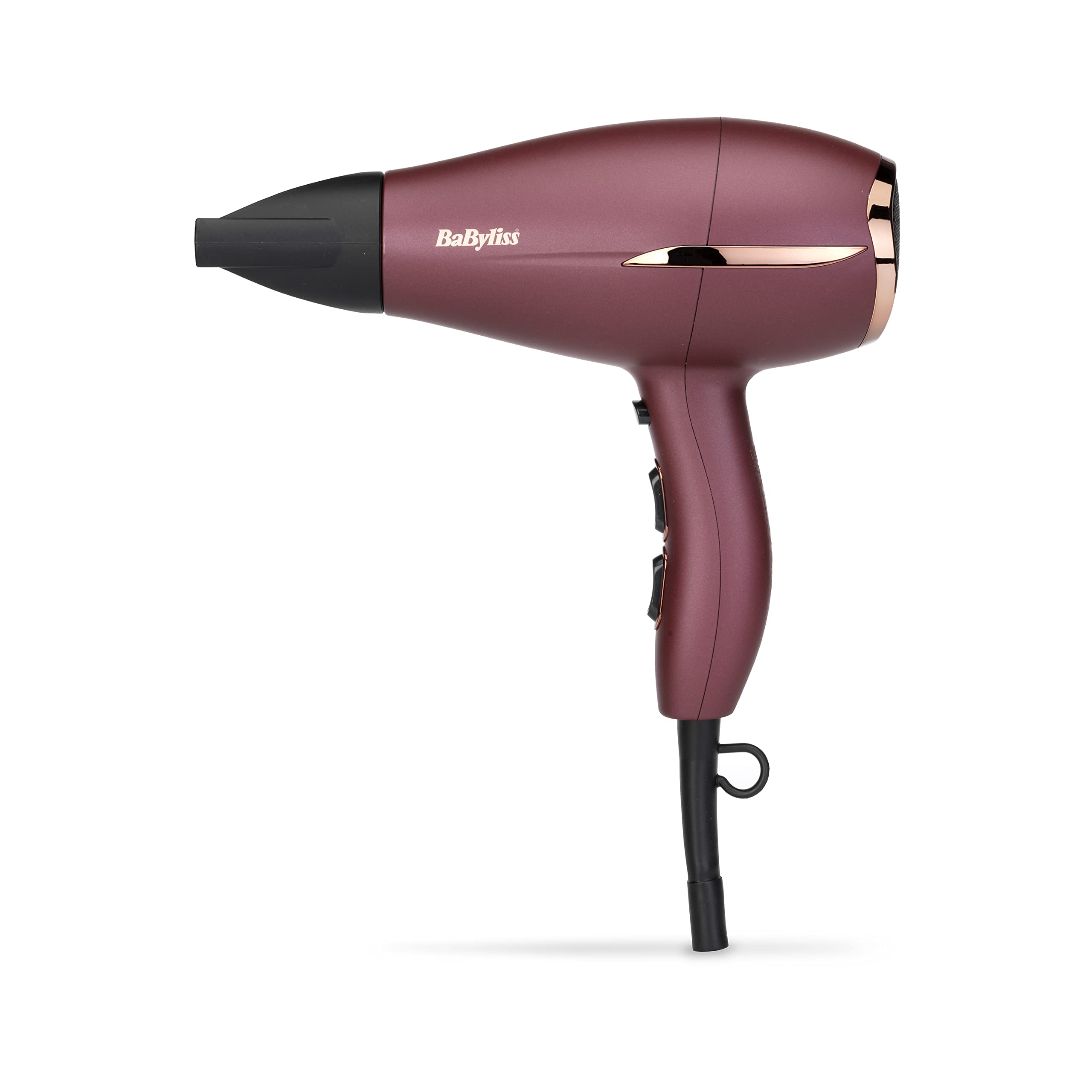 BaByliss Berry Crush Dryer | Advanced Airflow Technology Gives A Powerful, Controlled Airstream| 3 Heats And 2 Speed Settings For Controlled Drying And Styling|lightweight | 5753PSDE(Burgundy)